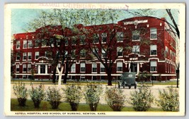 Postcard Newton Kansas Axtel Hospital and School of Nursing Linen - £3.93 GBP