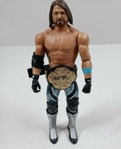 2017 Mattel WWE Wrestlemania Battlepack 35 A.J Styles With Belt 6.5" Figure (J) - $19.39