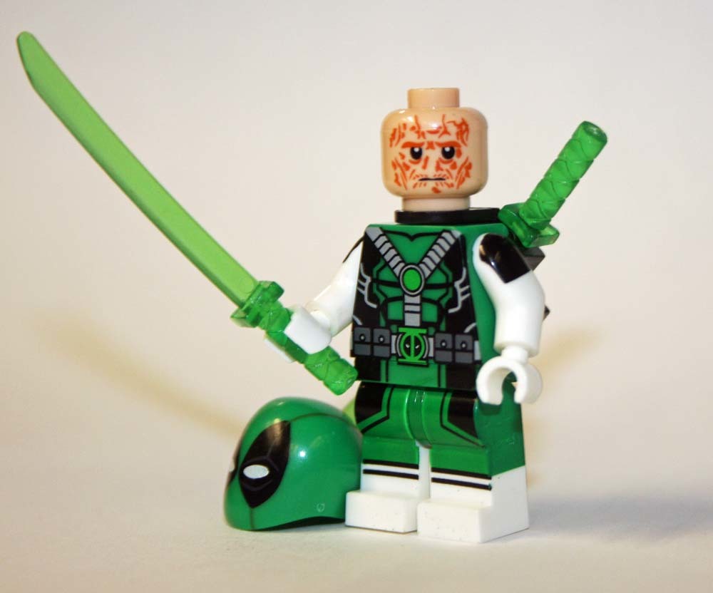 Deadpool Green Outfit Marvel Comic Custom Minifigures - $8.46