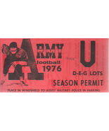 ARMY FOOTBALL 1976 SEASON PERMIT Parking Permit - $20.68 CAD