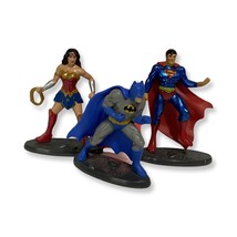 DC Trinity Figurine Set of 3 - Wonder Woman, Batman &amp; Superman 2.5” Figures - £5.37 GBP