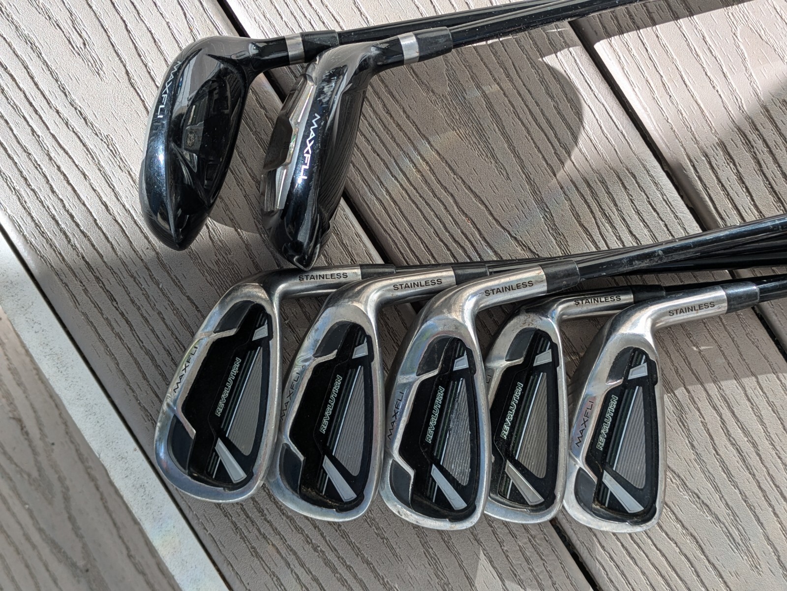 Maxfli Revolution Donna Golf Club Set Hybrid 4 5 Ferro 6 7 8 9 Pw Dx 85 G A Flex Item image 4