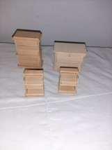 Chippendale Chest, Dresser, 2 Bedside Tables House of Miniatures Assembled 1:12 - $50.00