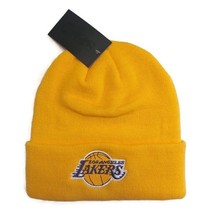 Ultra Game NBA Los Angeles Lakers Cuffed Beanie Winter Hat Cap Yellow One Size - £14.61 GBP