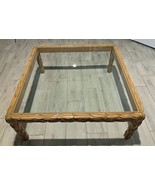 Persian Ivy Carved Glass Top Coffee Table - A Main Library Find - Voodoo... - €302,47 EUR