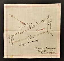 1907 Antique Orig Land Platt Map Hand Drawn Erb Kulp Gepfer Hummelstown Pa - £54.56 GBP