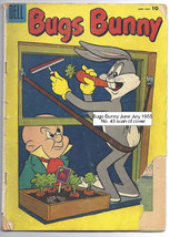 Comics Bugs Bunny DELL No 43 1955 Comic Book Vintage Advertisements - £7.22 GBP