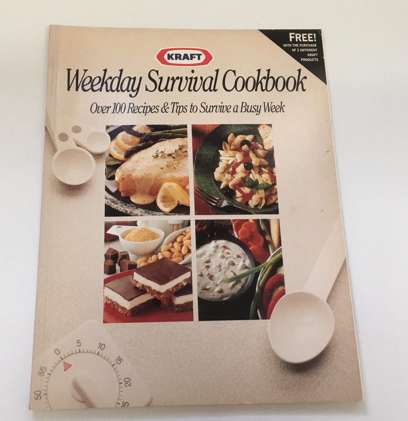 Kraft promo vintage  cookbook weekday survival cookbook easy quick recipes - $19.75