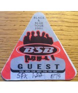Backstreet Boys Black &amp; Blue Tour SFX Guest Pass 2001 For ETS staff Coll... - €12,64 EUR