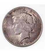 1927-D Argent Paix Dollar En Au État, Beau Luster, Gris Tonifiant - $254.81 CAD