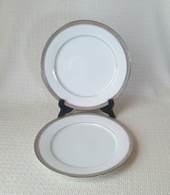 Noritake Legendary Crestwood Platinum Dinner Plates (2) # 4166 - £23.45 GBP
