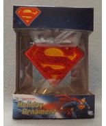Superman Shield 3&quot; 3D Figural Resin Ornament - £11.98 GBP