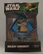 Star Wars Clone Wars Yoda 3&quot; Bas-Relief Lighted Ornament - £11.96 GBP