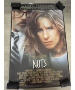 Original 1987 Nuts Movie Poster Barbra Streisand Richard Dreyfuss 40x26 JG - $282.06 MXN