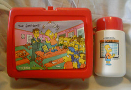 The Simpsons 1990 Lunch Box with Thermos by Thermos Co - £23.62 GBP