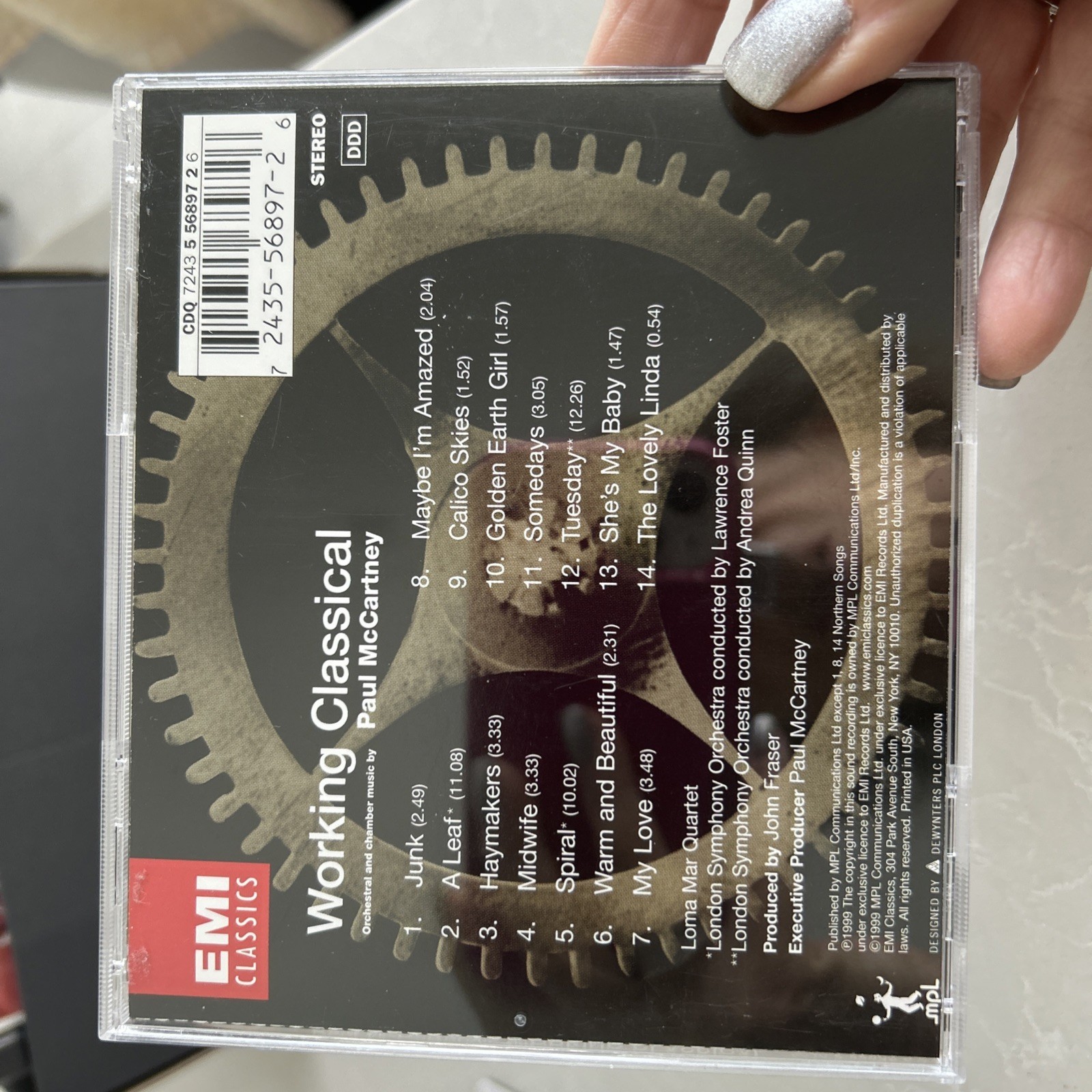 Paul McCartney - Working Classical - Pre owned/Used CD Item image 4