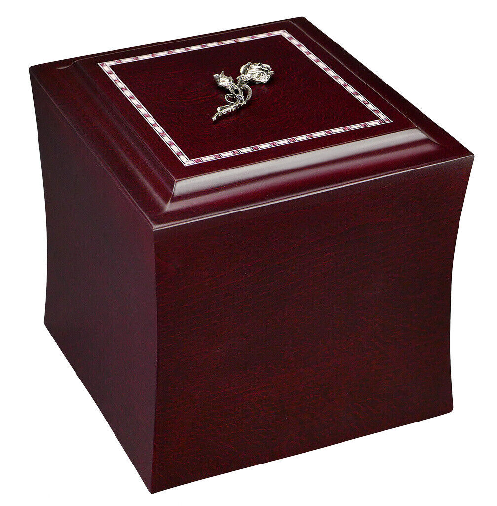 Unique Funeral Cremation Urn for Ashes Wooden Memorial Casket, Personalised Urn Item image 2