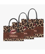 Women&#39;s Handbag Tote Bag - Leopard Print, Personalised, Grandma, Glamma,... - £47.36 GBP+