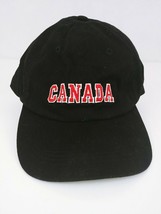 Canada Black Embroidered Adjustable Baseball Cap - $10.61 CAD