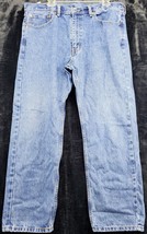 Levi&#39;s Jeans Mens Size 38 Blue Denim 100% Cotton Pockets Medium Wash Fla... - £15.48 GBP