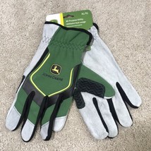 John Deere Cowhide Spandex Back Gloves - All Purpose Utility - Men&#39;s Siz... - £13.12 GBP