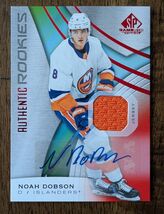 2019-20 SP Game Used Noah Dobson Rookie Red Autograph Jersey - $29.99