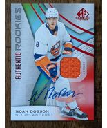 2019-20 SP Game Used Noah Dobson Rookie Red Autograph Jersey - $29.99