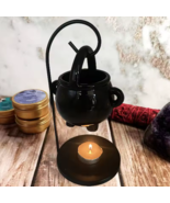 Hanging Cauldron Wax Burner – Witch Candle Holder &amp; Aroma Oil Diffuser D... - $24.75