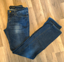 Zara Basic Dept. Skinny Womens Distressed Faded Stretch Denim Jeans Blue... - £7.79 GBP