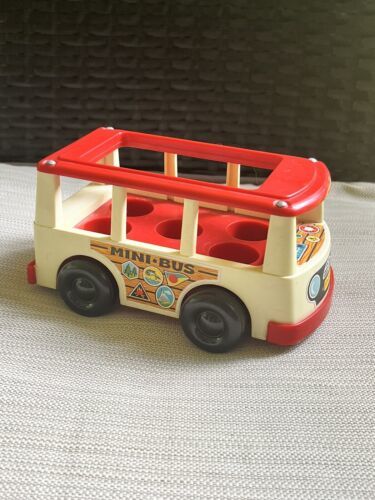 Primary image for Fisher Price Little People Play Family Mini Bus Van Vintage 1969 FP-141 #2