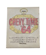 Chevy Time &#39;64 FULL Matchbook 1964 Unused NOS Hartzell Bloomsburg PA II ... - $28.02 CAD