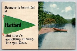 Hartford MI Landscape Pennant Davidson Family Long Pine Nebraska Postcard A37 - £7.95 GBP