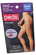 ( 1 Pair ) Peds Ladies Regular Control Top Pantyhose Ultra Sheer Leg QUE... - $9.89