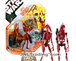 Year 2007 Star Wars 30th Anniversary Figure Variant Red BATTLE DROIDS wi... - £32.47 GBP