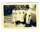 5 Nicely Dressed Young Black Women Group Photograph 1950&#39;s - $11.88