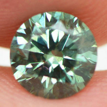 Loose Green Diamond Fancy Color Round Shape 0.83 Carat SI1 Certified Enhanced - £434.29 GBP
