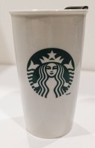 2014 Starbucks Siren Mermaid 12 Ounce Travel Mug White and Green - £11.53 GBP