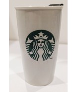 2014 Starbucks Siren Mermaid 12 Ounce Travel Mug White and Green - £11.58 GBP