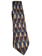 Jimmy V Jim Valvano Collection 1 Men’s Blue Silver Geometric Silk Necktie - £7.78 GBP