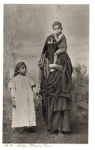 Native Woman and Children Cairo Egypt Postcard - £5.30 GBP