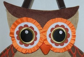 FabriCreations 2236 Fall Greetings Fabric Owl Sculpted Appliqued Embroidered image 2