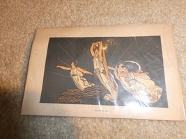 Original Vintage 1920s Small Art Deco Print Greek Goddess or Angels - £19.46 GBP