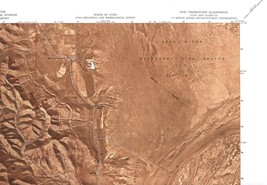 East Promontory Quadrangle Utah 1967 USGS Orthophotomap Map 7.5 Minute Topo - $23.99