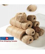 Natural Jute Rope for Packaging Crafts, Gift Wrapping jute, many size 1-... - $1.97 CAD+