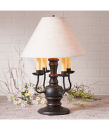 Cedar Creek Lamp in Sturbridge Black with Linen Ivory Shade - £342.49 GBP