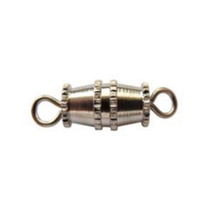 15mm x 5mm Nickel Colored Screw In Barrel Clasps (10) - £1.58 GBP