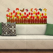 Active Butterfly and Warmth Of Tulips - Wall Decals Stickers Appliques Home D... - £13.54 GBP