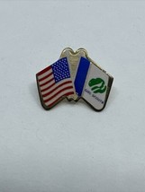 Girl Scout T-Shirt Pin American Flag Girl Scout Flag Lapel Pin - $10.89