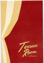 Terrace Room Luncheon Menu The Mayo Hotel Tulsa Oklahoma 1949 - £68.53 GBP