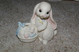 Homco Lovin&#39; Bunnies Figurine Home Interiors &amp; Gifts Rabbit - £5.47 GBP